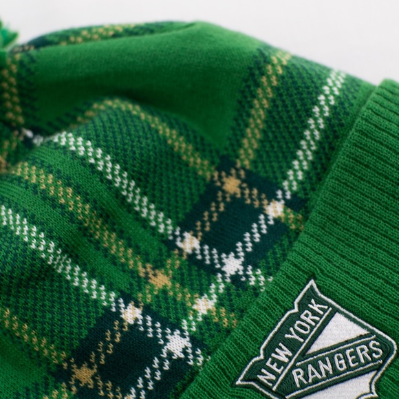 New York Rangers Adidas St. Patricks Day Knit Hat - Picture 3 of 3